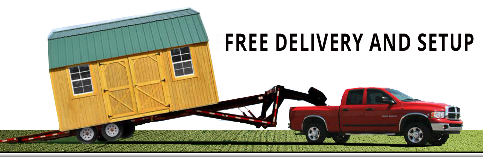 SwansDelivery for sheds and portable buildings in Jourdanton, Texas. (830)767-2033